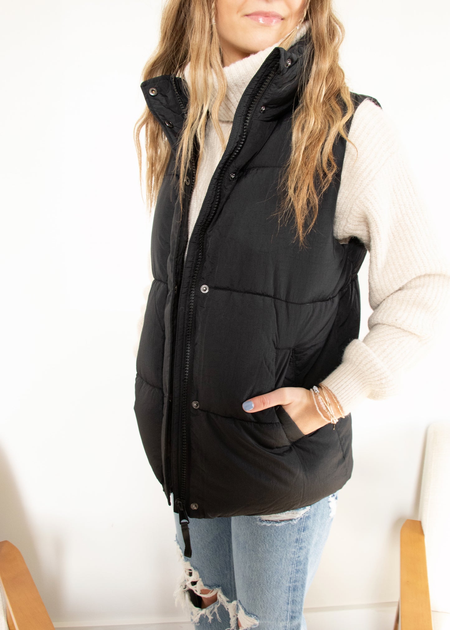 Gentle Fawn Kaye Vest - BLACK