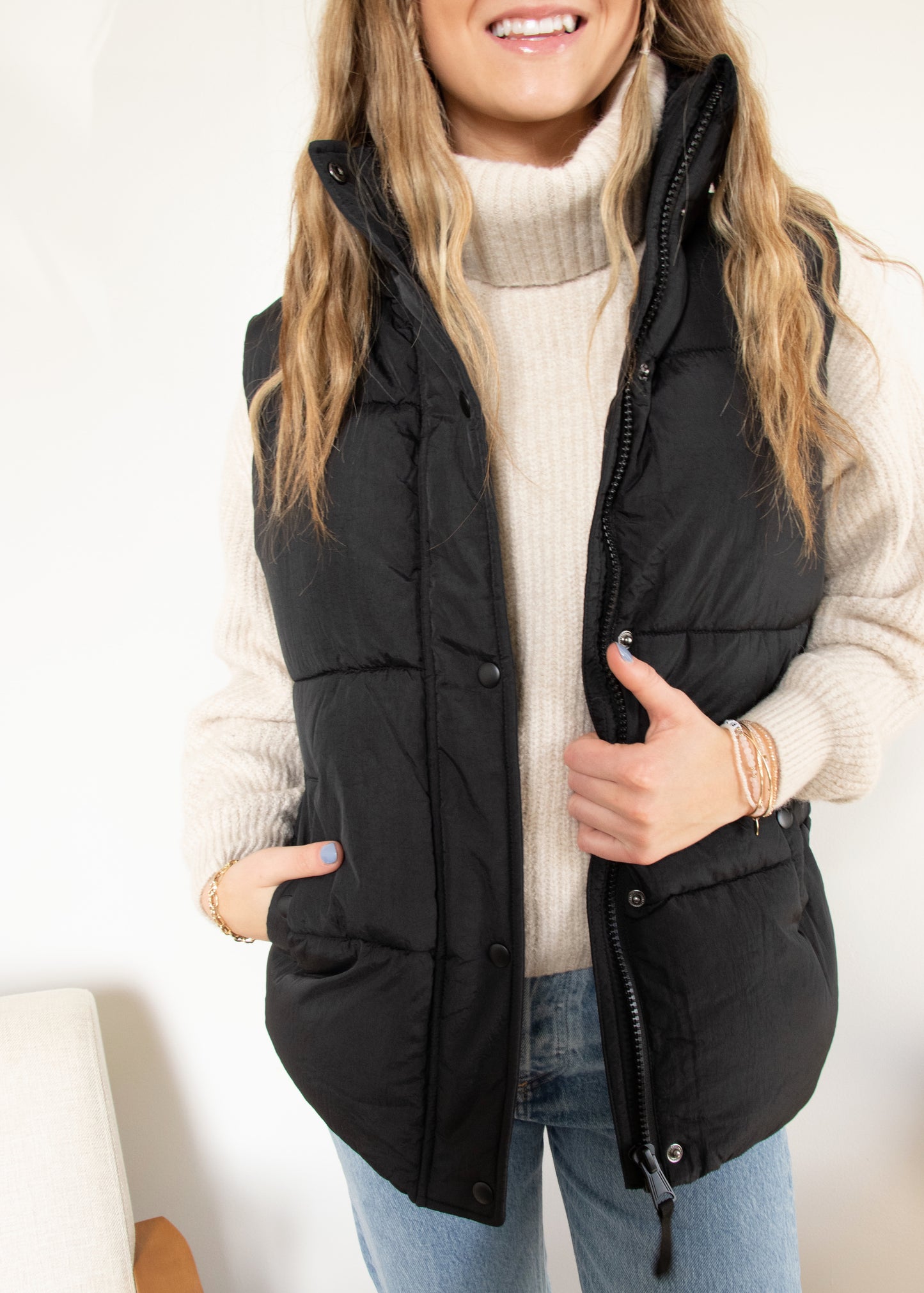Gentle Fawn Kaye Vest - BLACK
