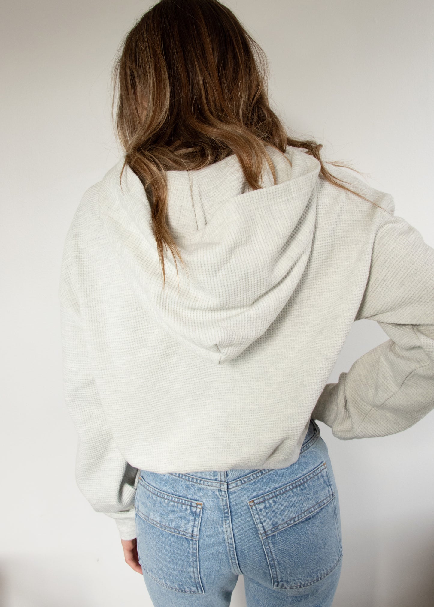 Brunette the Label Waffle Knit Full Zip