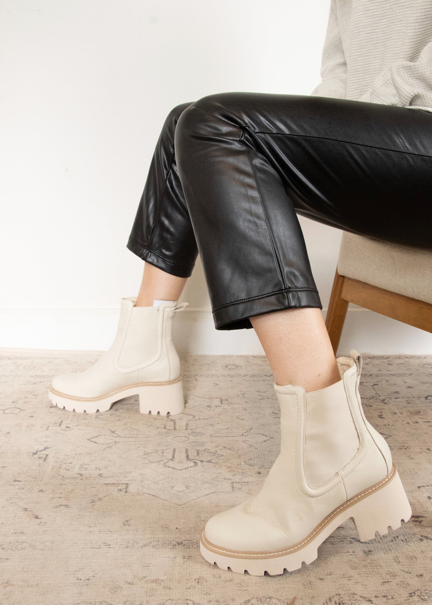 Dolce Vita HAWK Boots - IVORY LEATHER