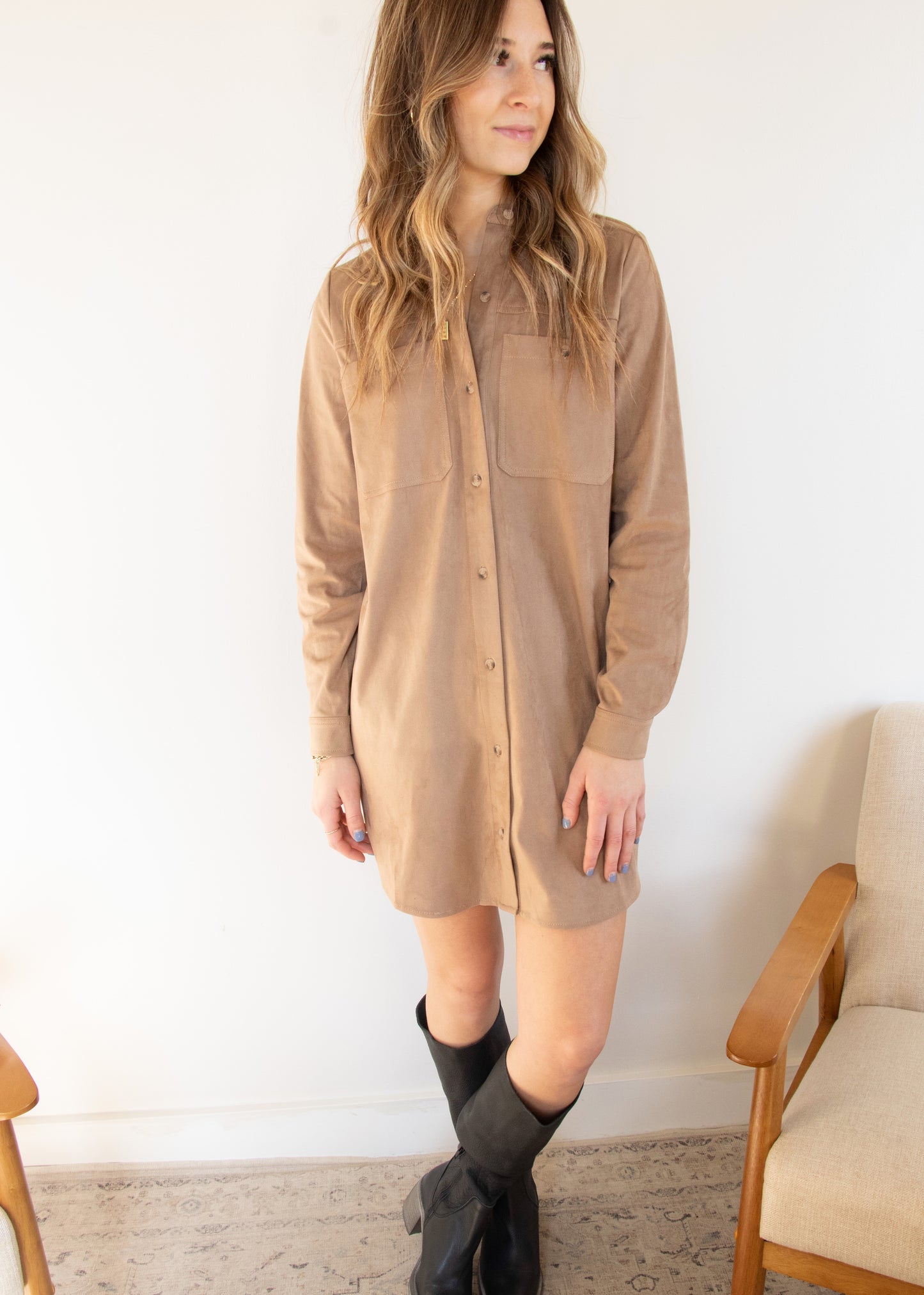 Gentle Fawn Holly Dress - NUBUCK