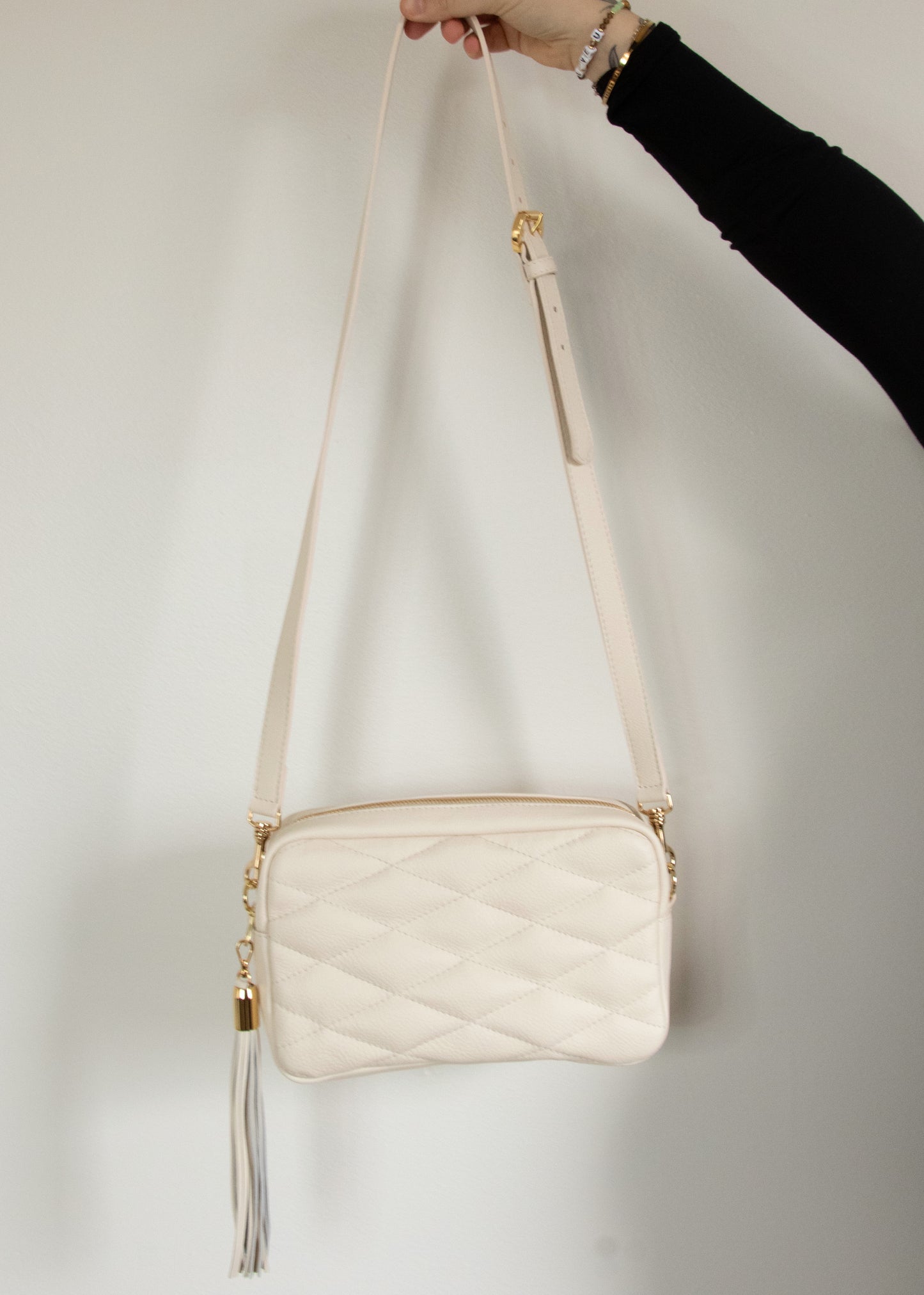 BRAVE Leather Sonnet Crossbody Bag - MARBLE NAPPA