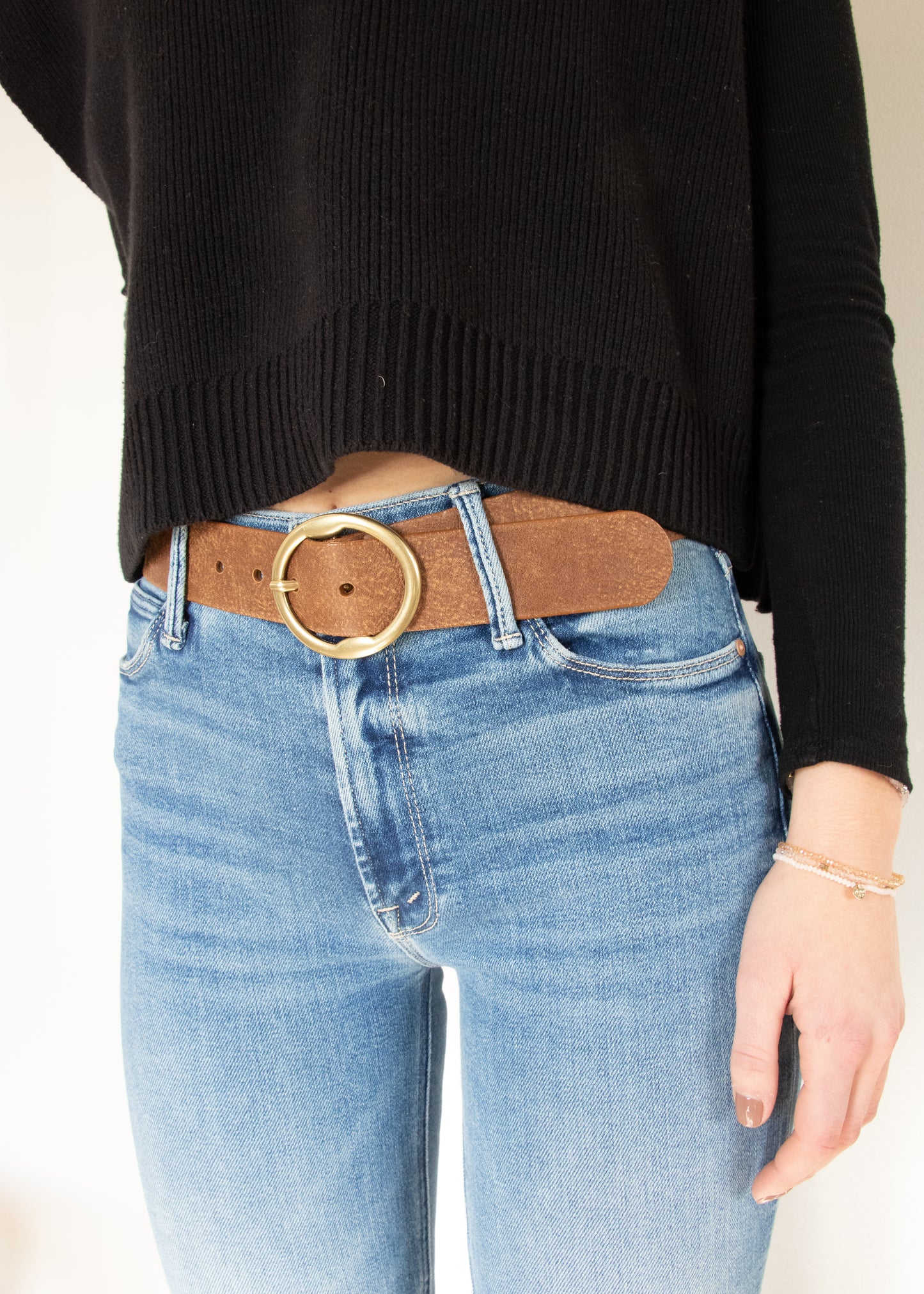 BRAVE Leather Fifer Belt - RAWHIDE STAGECOACH