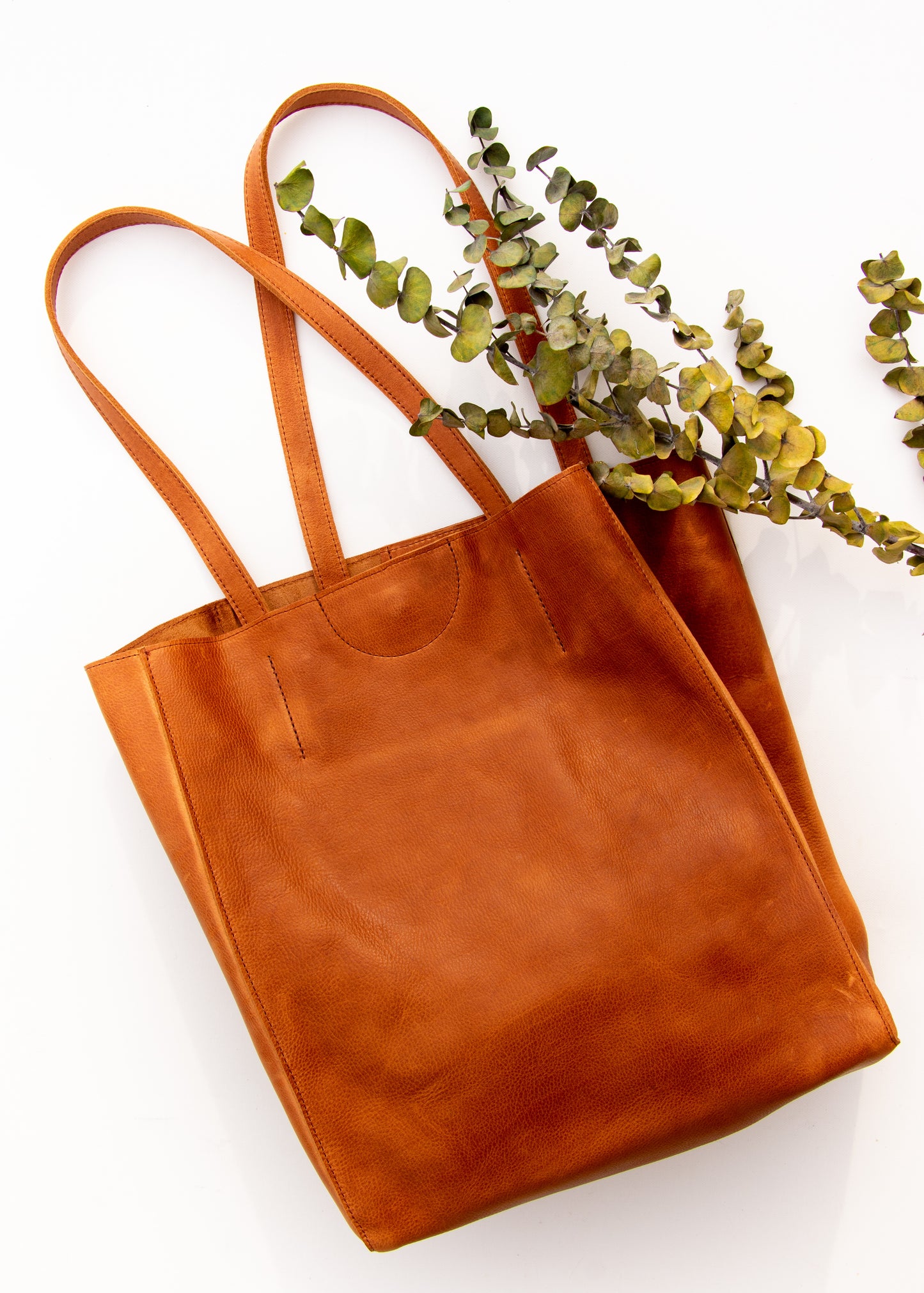 BRAVE Leather Giovana Tote - MARONE