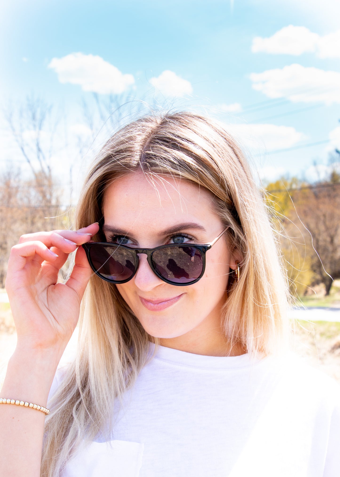 Pilgrim Vanille Sunglasses - BLACK