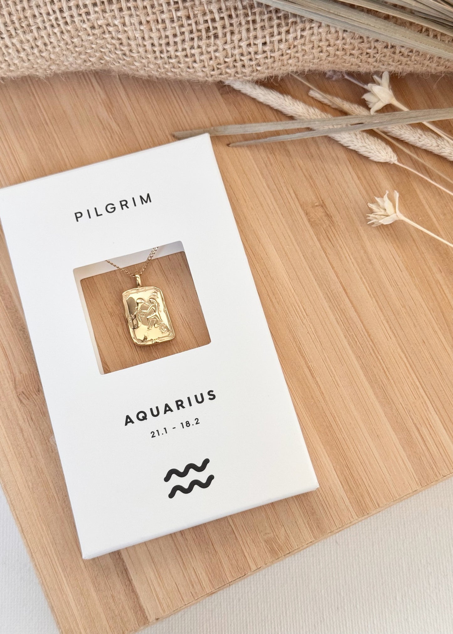Pilgrim Rectangle Horoscope Necklace
