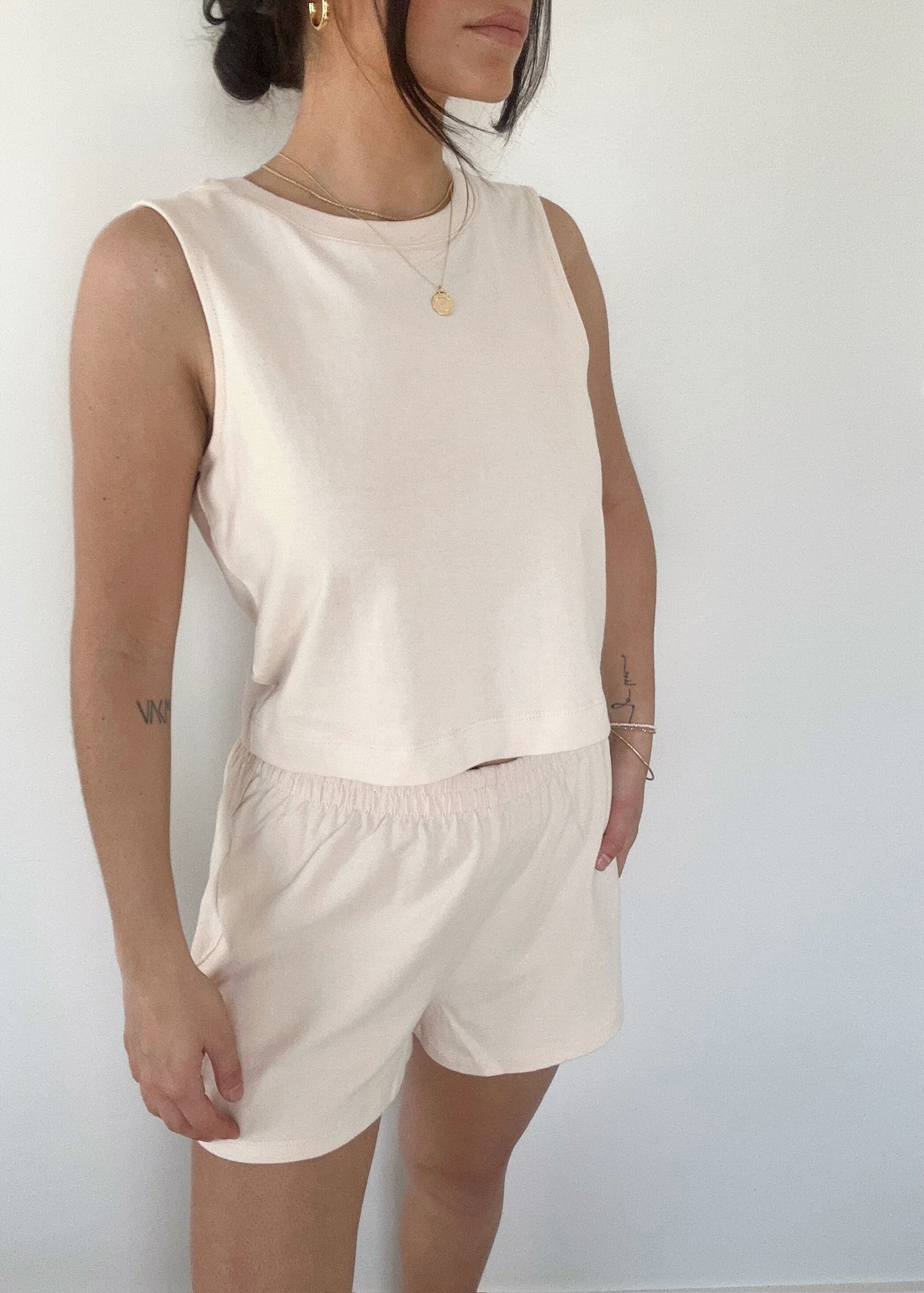 Z Supply Scout Jersey Shorts - PANNA COTTA