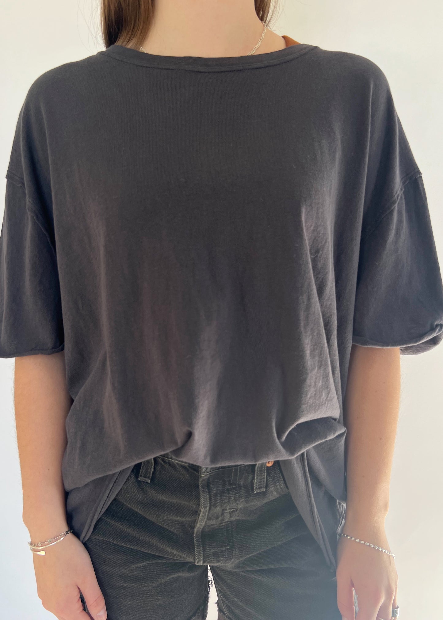 Free People Nina T-Shirt - BLACK