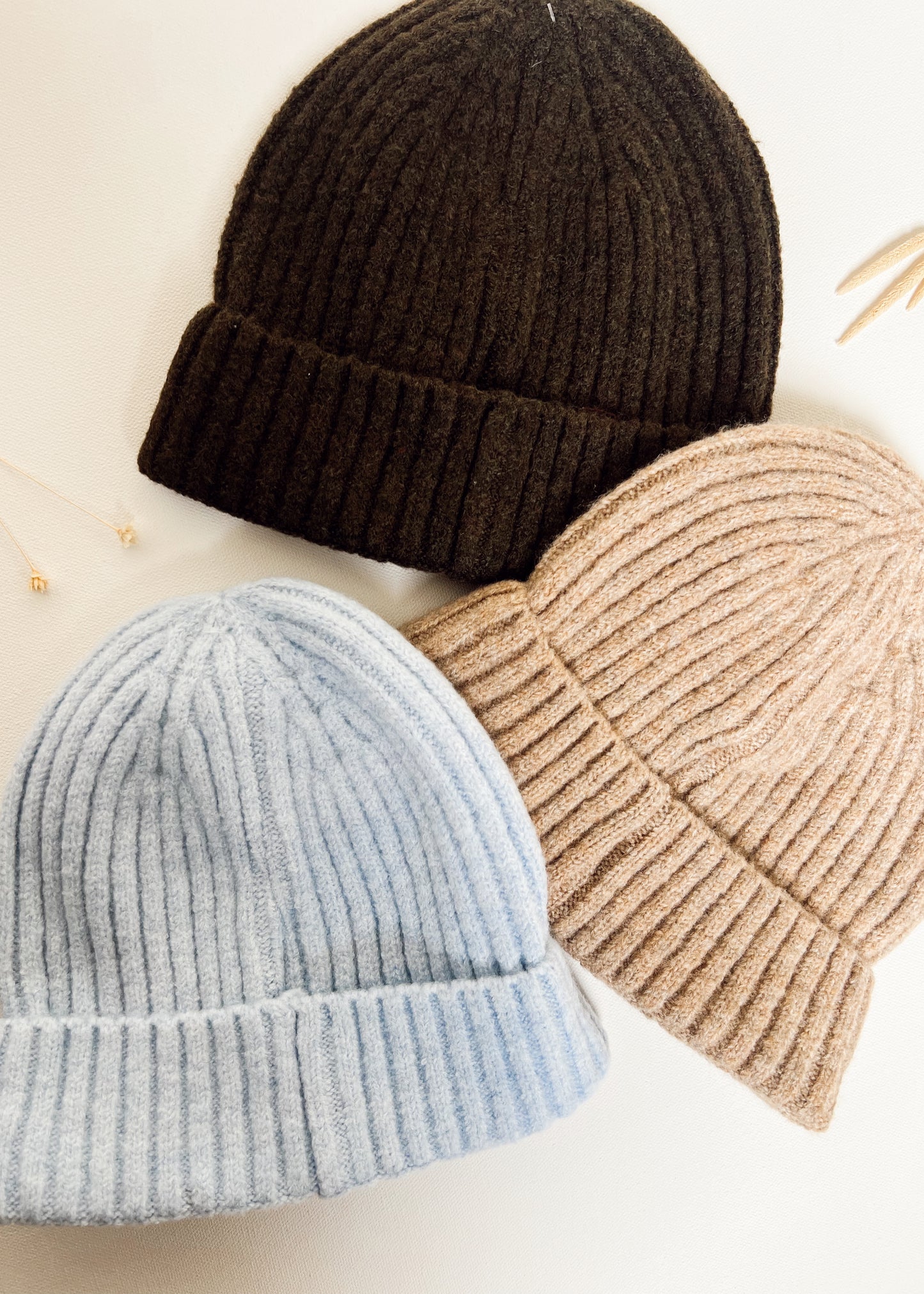 C'est Moi Ribbed Beanie Hat - LIGHT BLUE