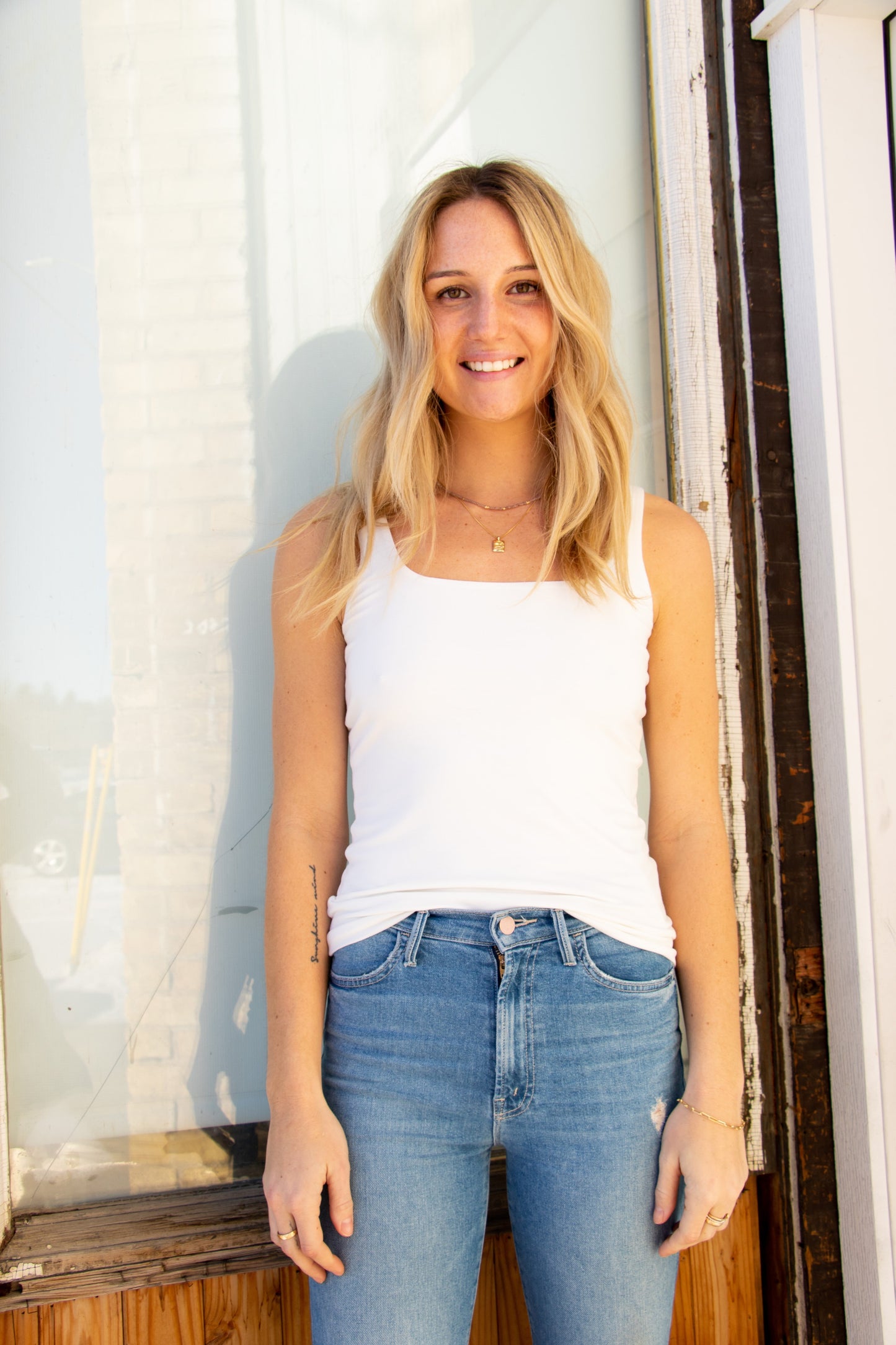 Gentle Fawn Belize Tank - WHITE