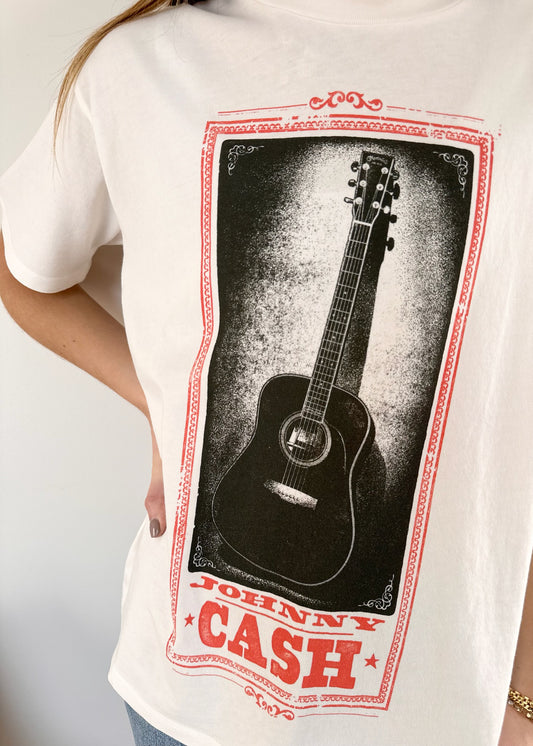 Daydreamer Johnny Cash Guitar Weekend Tee
