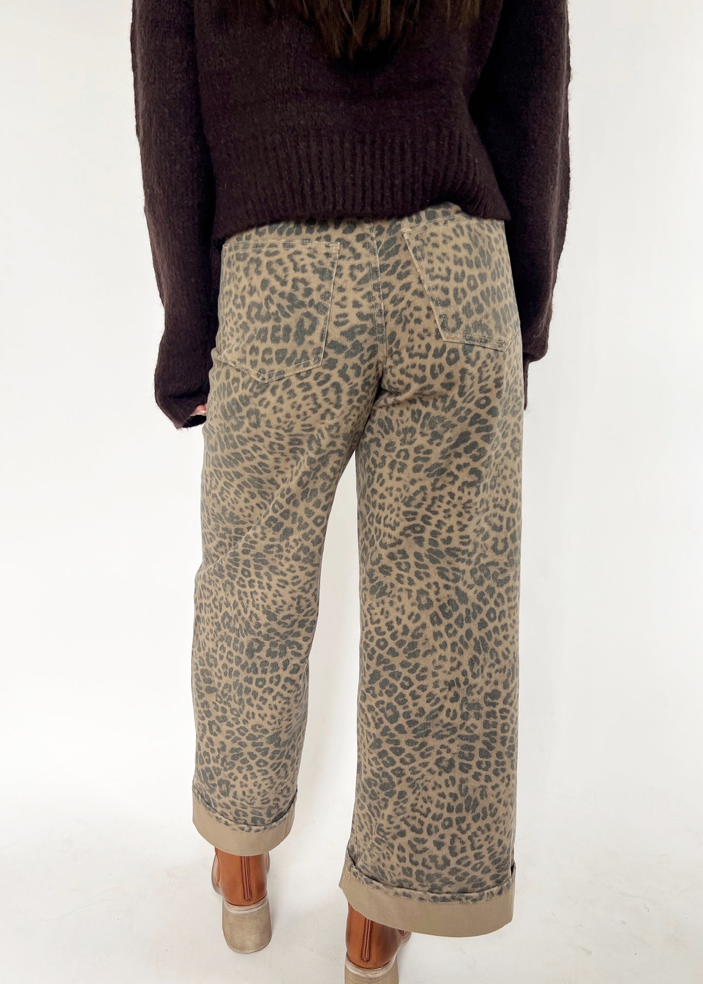 Z Supply Marli Denim Leopard Pant