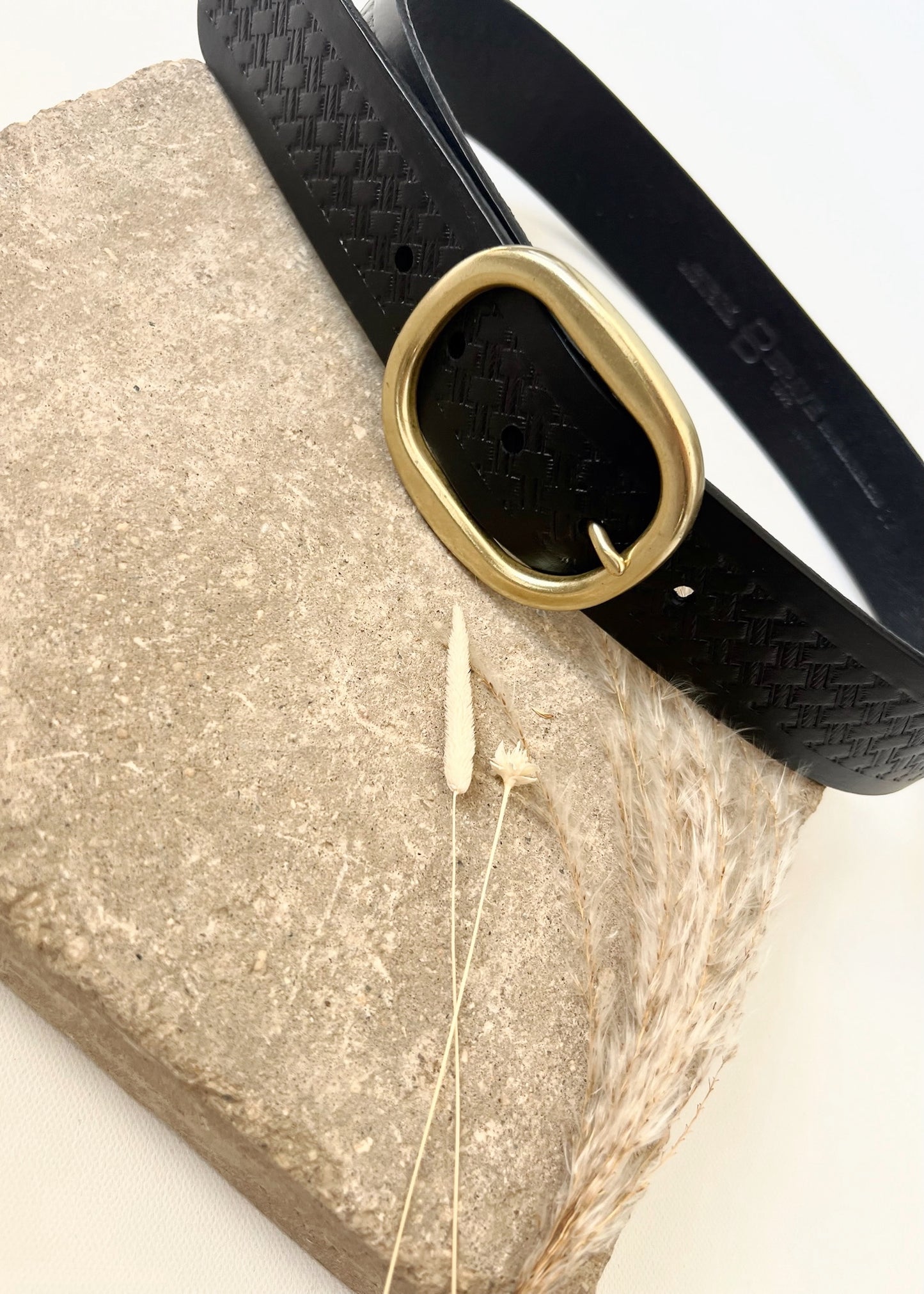 BRAVE Leather Wilona Belt - Black Bridle