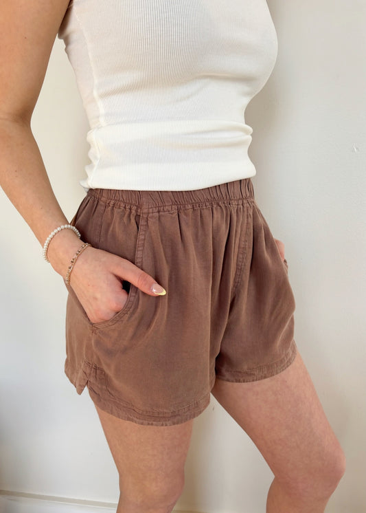Gentle Fawn Wyatt Shorts - DESERT BROWN