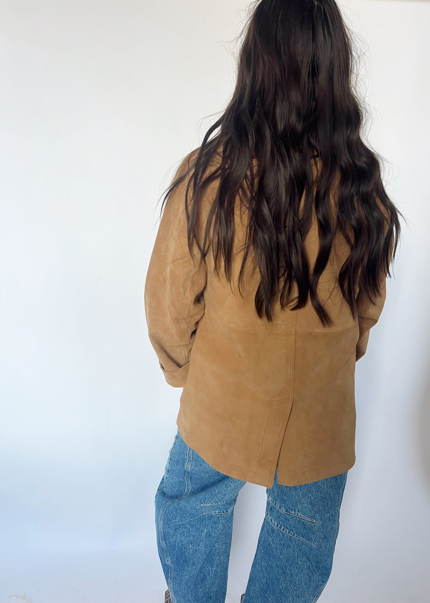 Free People Annalise Suede Jacket - Chestnut