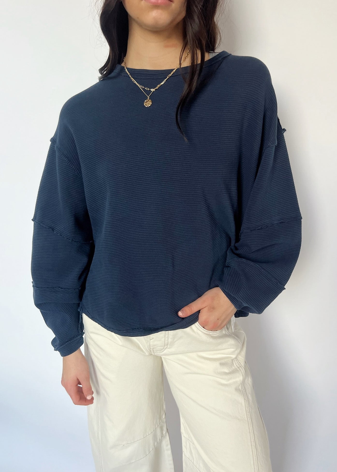 Free People Total Eclipse Tee - DEEPER IRIS