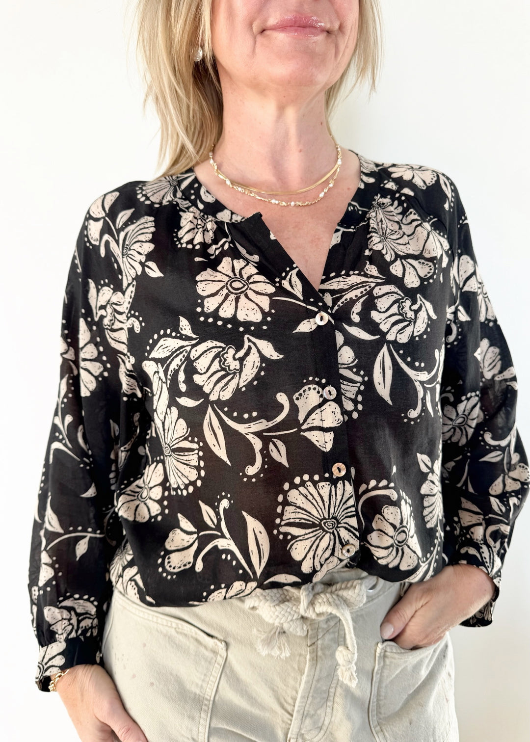 Z Supply Wren Ari Floral Blouse – Thr3e Clothing