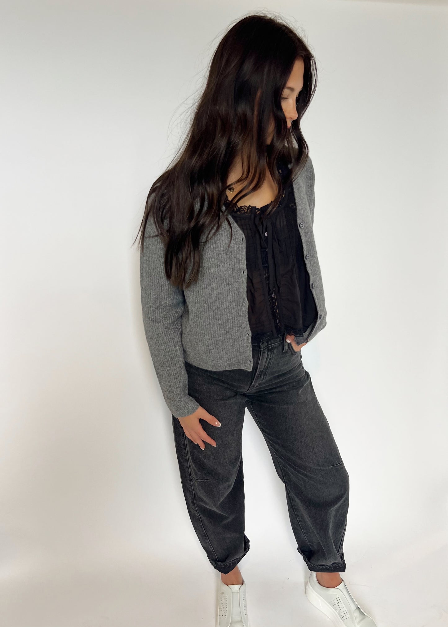 Z Supply Emile Cardigan - CLASSIC HEATHER GREY