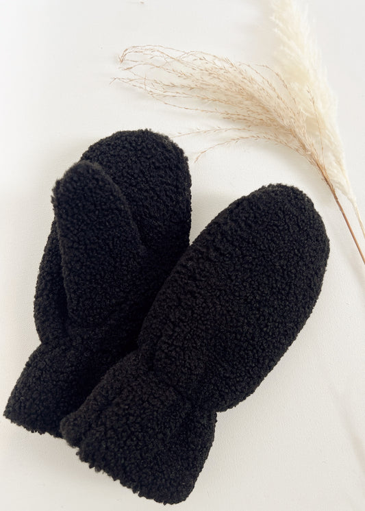C'est Moi Teddy Mittens - BLACK