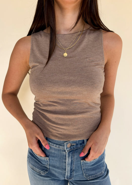 Gentle Fawn Cyrus Top - HEATHER KHAKI