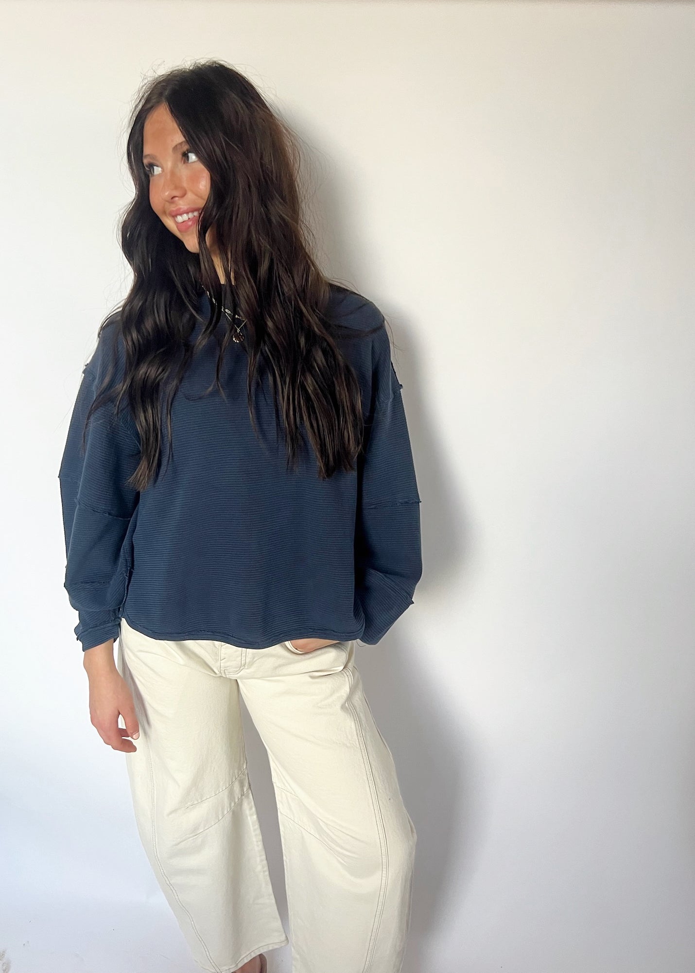 Free People Total Eclipse Tee - DEEPER IRIS