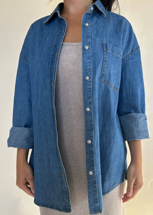 Gentle Fawn Whitney Button Up - MEDIUM WASH