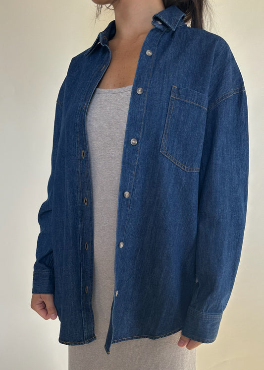 Gentle Fawn Whitney Button Up - DARK WASH