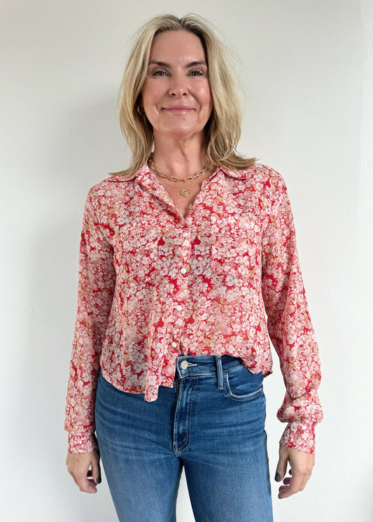 Z Supply Vivienne Floral Print Top