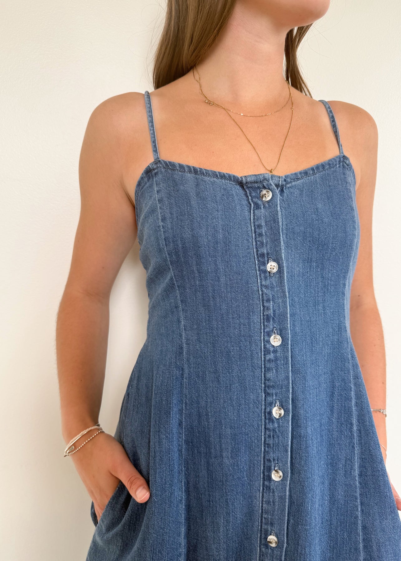 Z Supply Angel Eyes Denim Midi Dress Thr3e Clothing Z Supply Angel Eyes Denim Midi Dress Thr3e Clothing