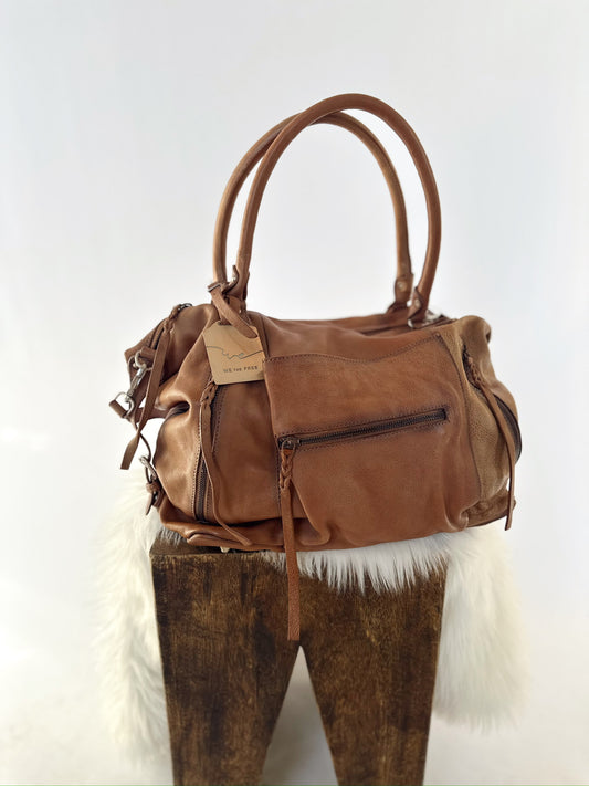 Free People Emerson Tote - SADDLE