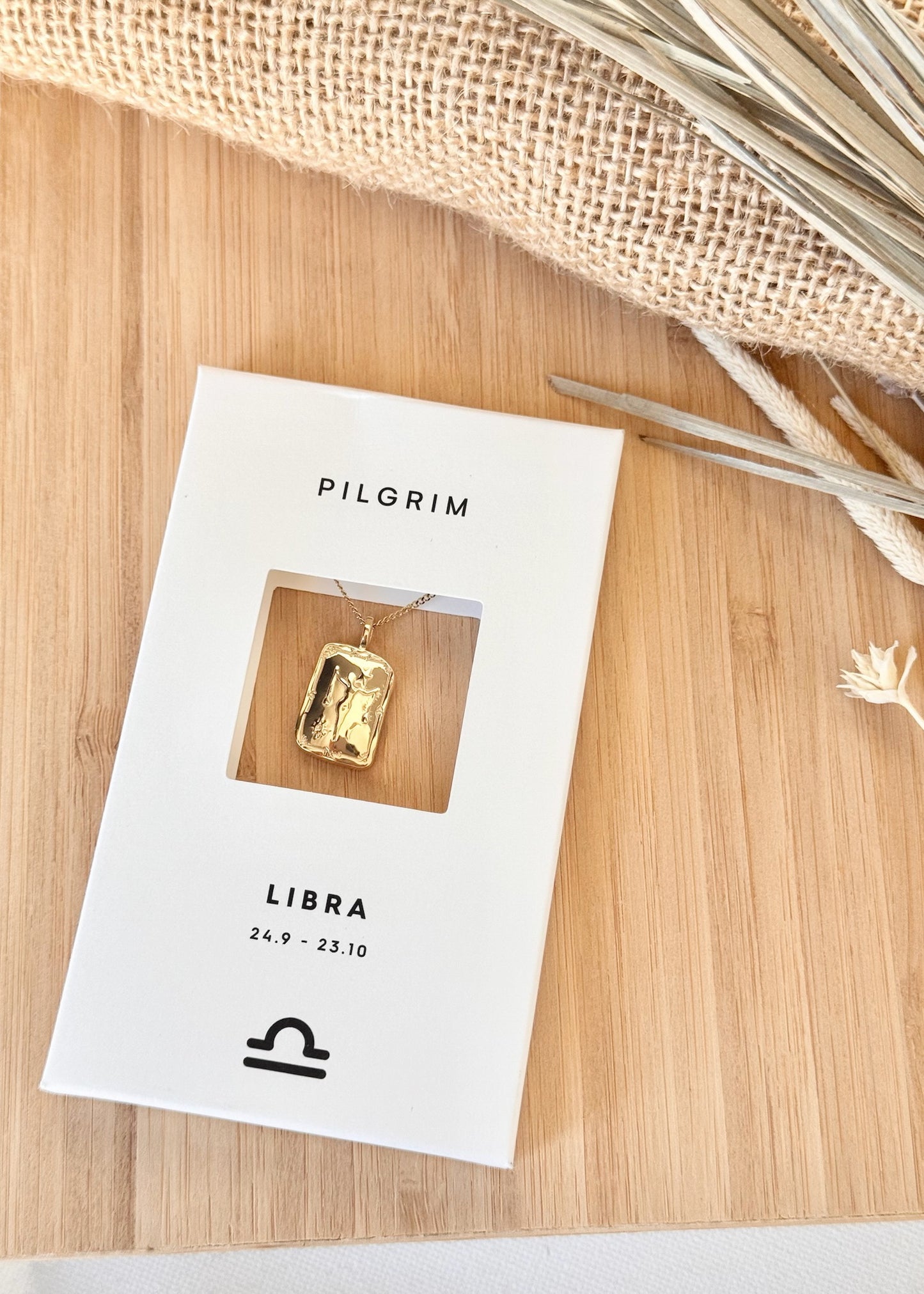 Pilgrim Rectangle Horoscope Necklace
