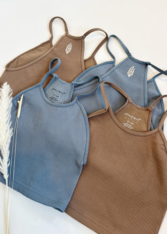 Free People X Hatch Happiness Runs Crop Tank - RIVER