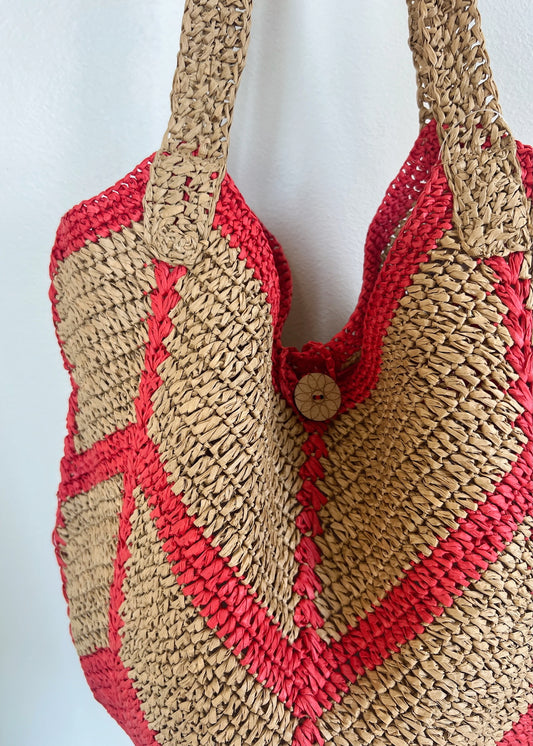 Free People MYKONOS STRAW TOTE