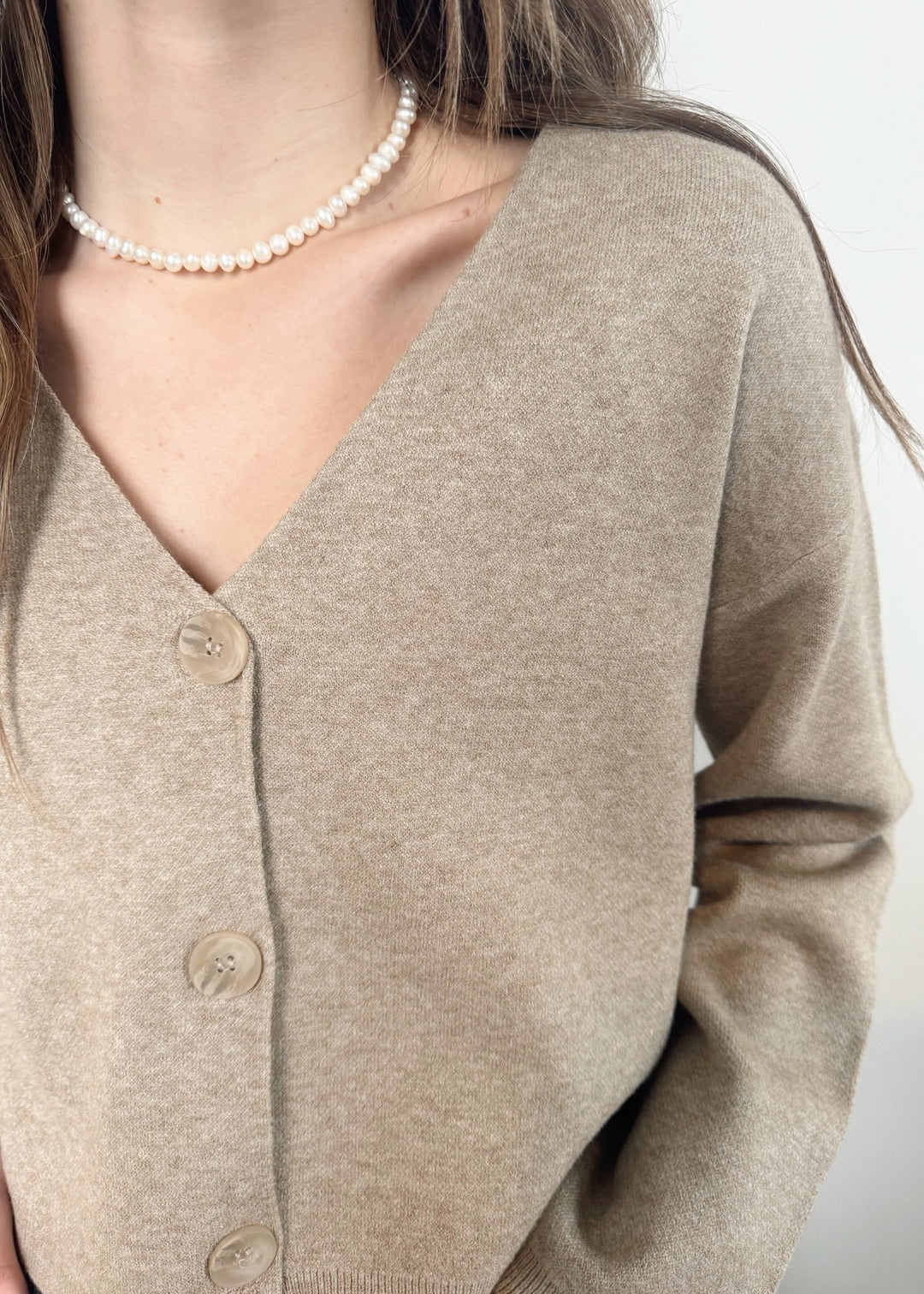 【on&on】Fur Collar Handmade Jumper NEW3XMA07_2colors Joseph Ribkoff Coatigan With Faux Fur Collar And Cuff Purple