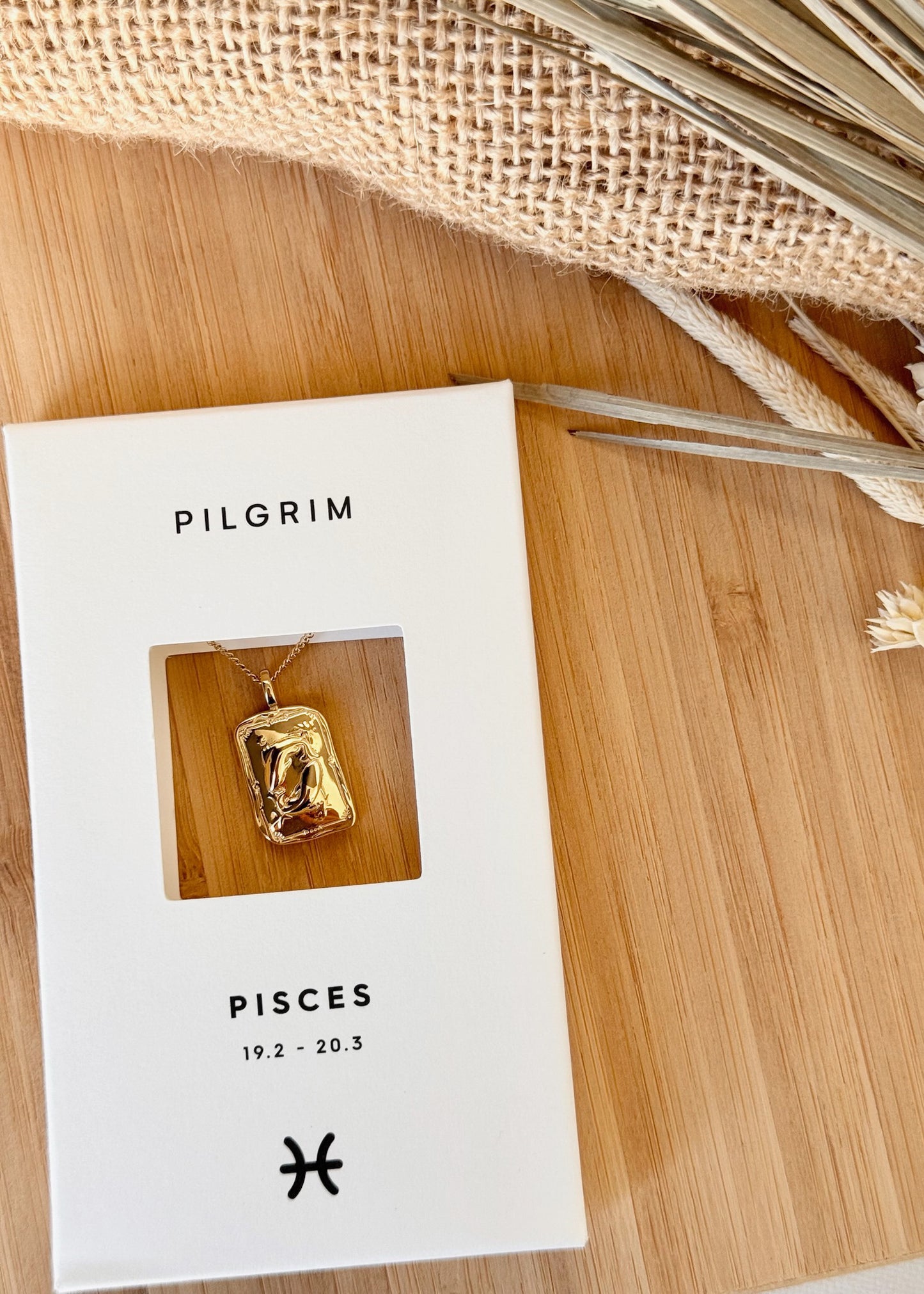 Pilgrim Rectangle Horoscope Necklace