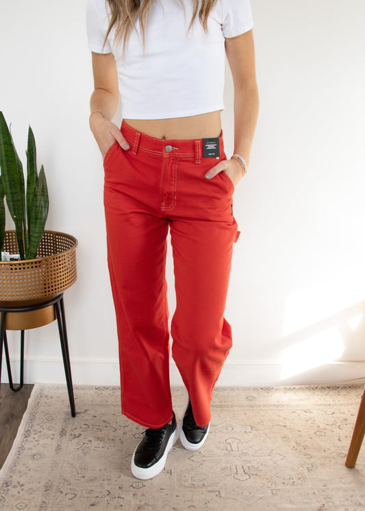 Silver Jeans Carpenter Pant - RED