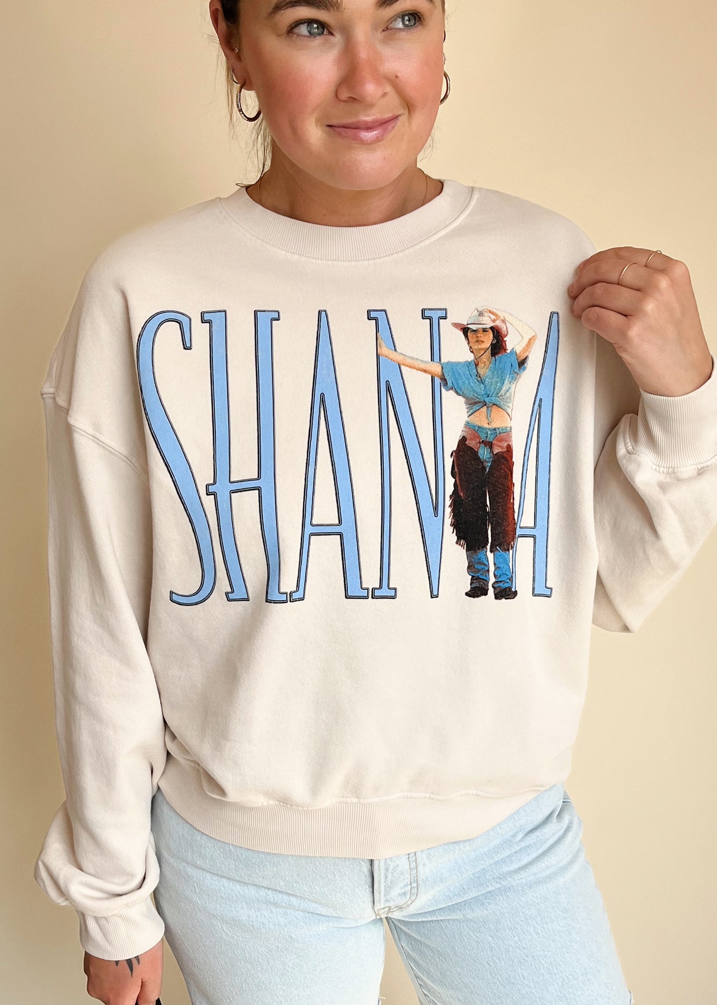 Daydreamer Shania Oversized Crew Sweatshirt