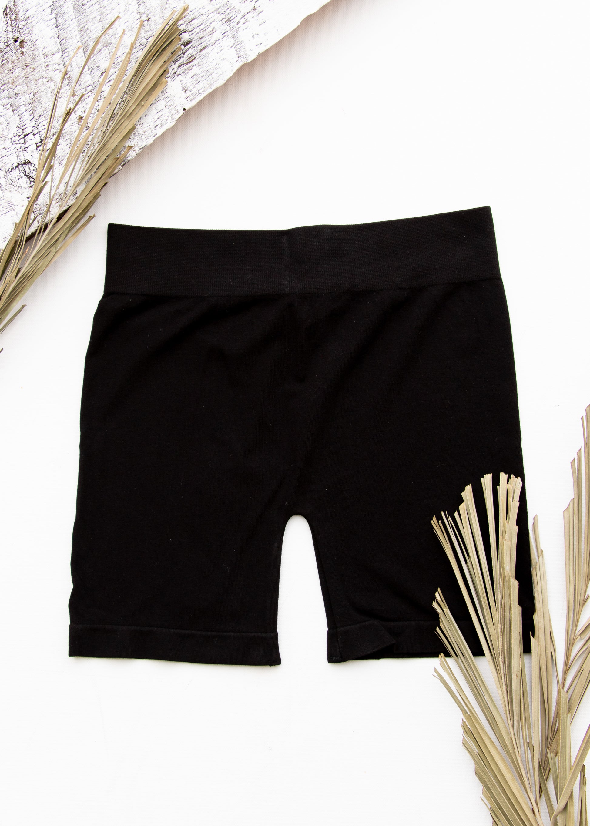 C'est Moi Bamboo Mid Length High Waisted Bike Shorts - Thr3e Clothing