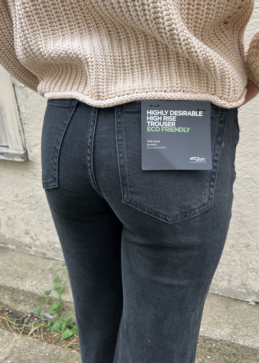 Silver Jeans Highly Desirable Trouser - BLACK